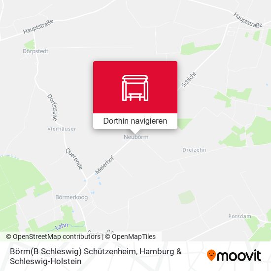 Börm(B Schleswig) Schützenheim Karte