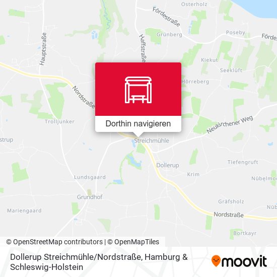 Dollerup Streichmühle / Nordstraße Karte