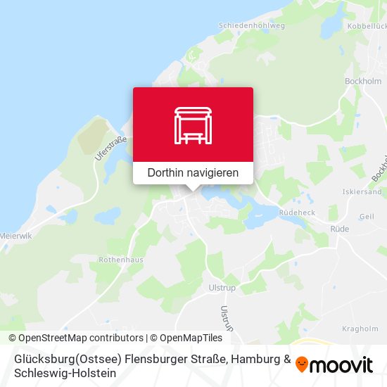 Glücksburg(Ostsee) Flensburger Straße Karte