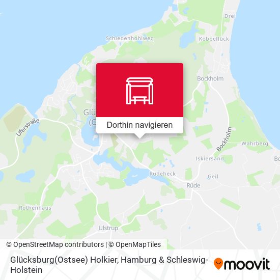 Glücksburg(Ostsee) Holkier Karte