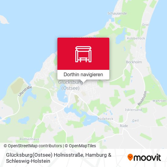 Glücksburg(Ostsee) Holnisstraße Karte