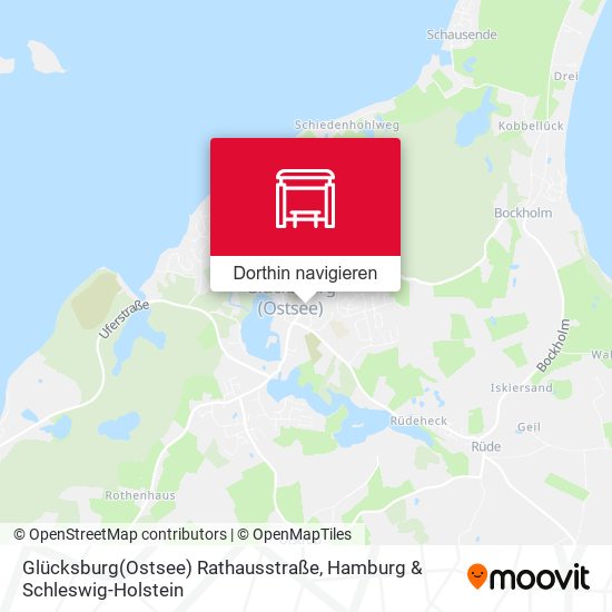 Glücksburg(Ostsee) Rathausstraße Karte