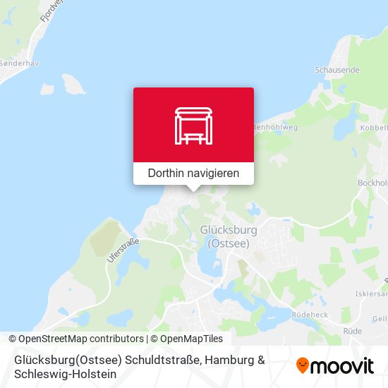 Glücksburg(Ostsee) Schuldtstraße Karte