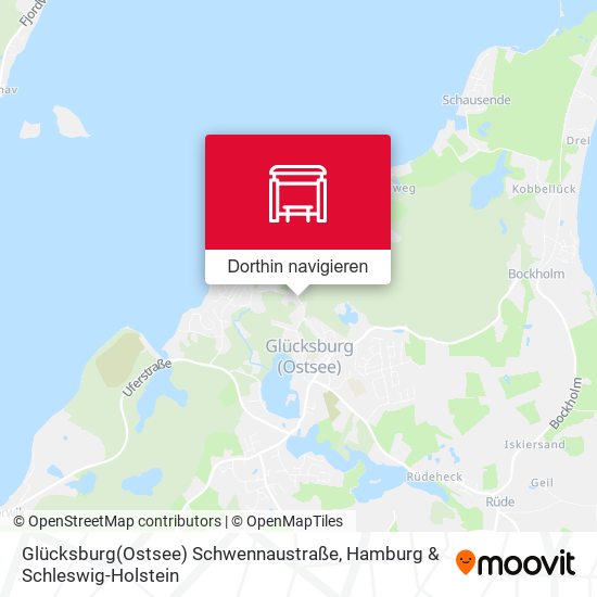 Glücksburg(Ostsee) Schwennaustraße Karte