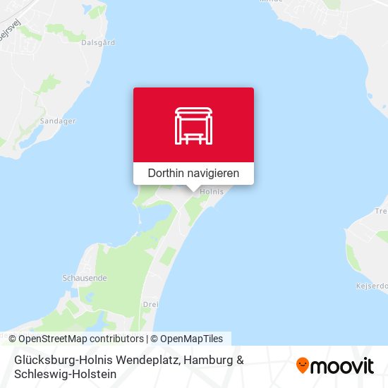 Glücksburg-Holnis Wendeplatz Karte
