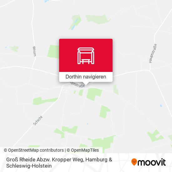 Groß Rheide Abzw. Kropper Weg Karte