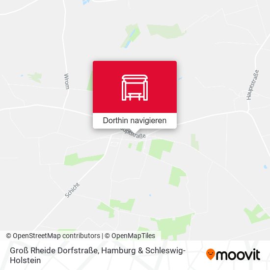 Groß Rheide Dorfstraße Karte