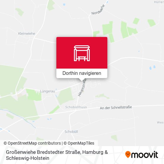 Großenwiehe Bredstedter Straße Karte