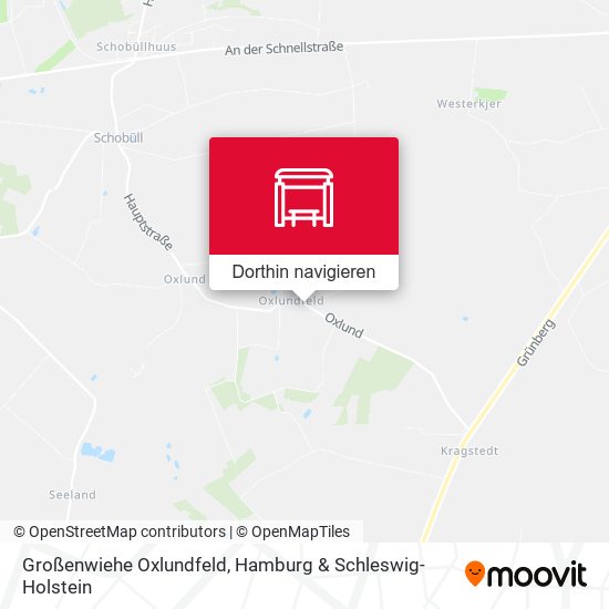 Großenwiehe Oxlundfeld Karte