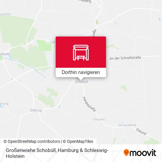 Großenwiehe Schobüll Karte