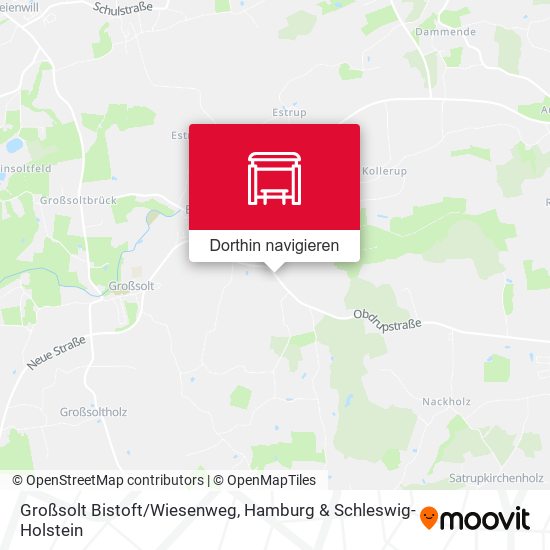 Großsolt Bistoft/Wiesenweg Karte