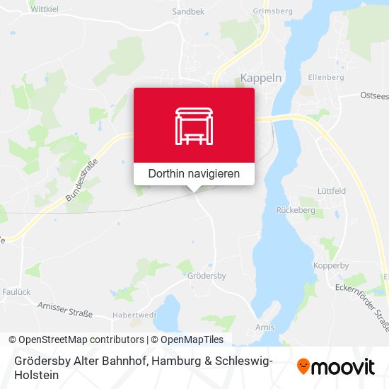 Grödersby Alter Bahnhof Karte