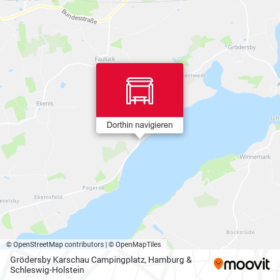Grödersby Karschau Campingplatz Karte