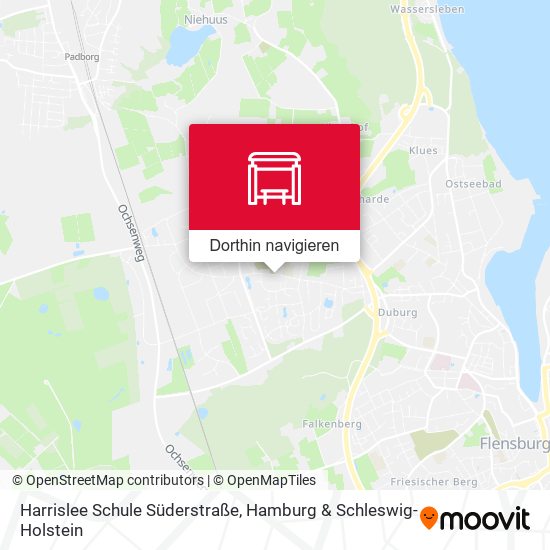 Harrislee Schule Süderstraße Karte