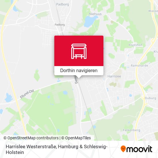 Harrislee Westerstraße Karte