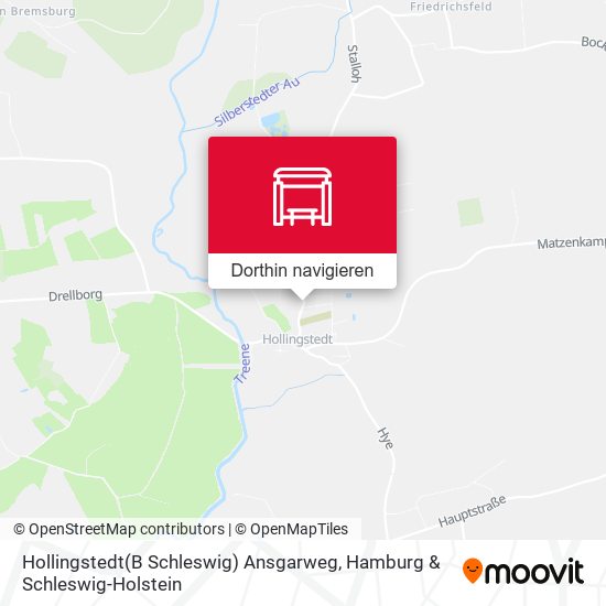 Hollingstedt(B Schleswig) Ansgarweg Karte