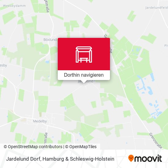 Jardelund Dorf Karte