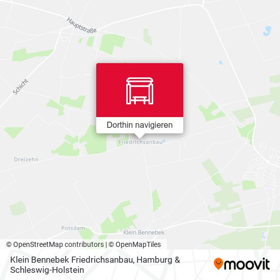 Klein Bennebek Friedrichsanbau Karte