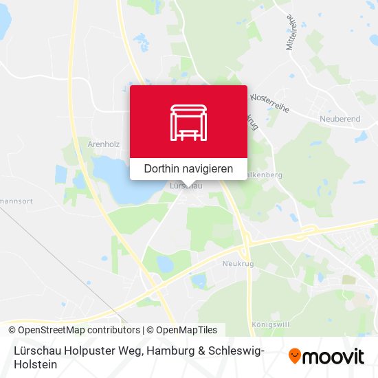 Lürschau Holpuster Weg Karte