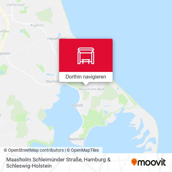 Maasholm Schleimünder Straße Karte