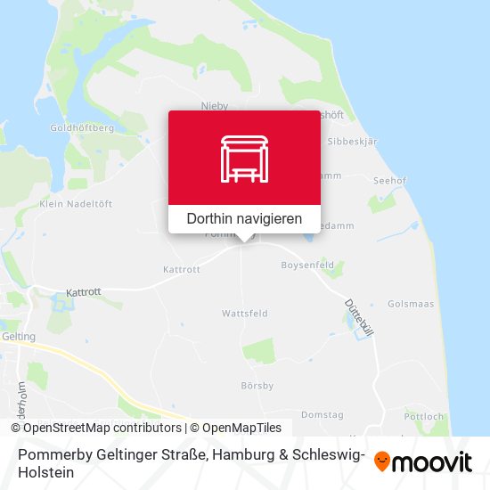 Pommerby Geltinger Straße Karte