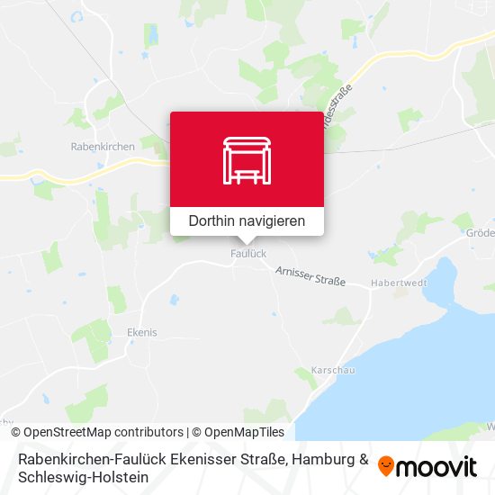 Rabenkirchen-Faulück Ekenisser Straße Karte