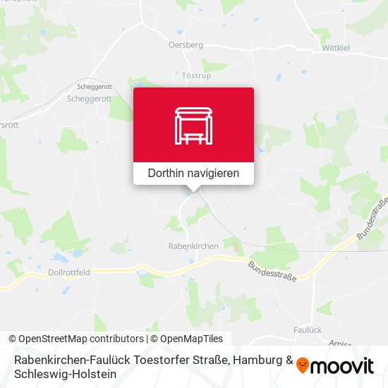 Rabenkirchen-Faulück Toestorfer Straße Karte