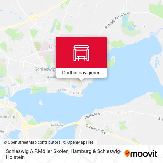 Schleswig A.P.Möller Skolen Karte