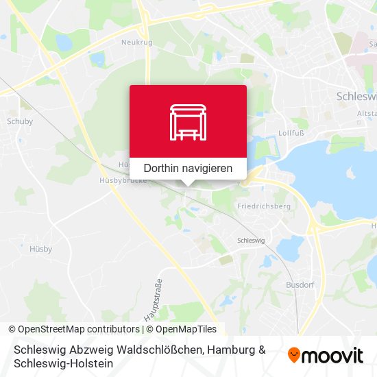 Schleswig Abzweig Waldschlößchen Karte