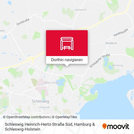 Schleswig Heinrich-Hertz-Straße Süd Karte