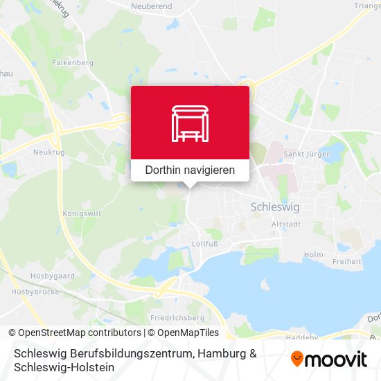 Schleswig Berufsbildungszentrum Karte