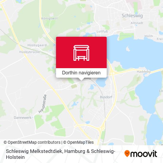 Schleswig Melkstedtdiek Karte