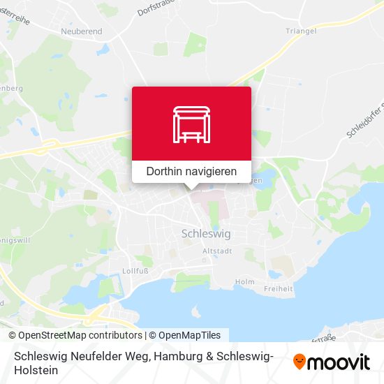 Schleswig Neufelder Weg Karte