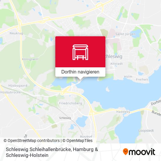 Schleswig Schleihallenbrücke Karte