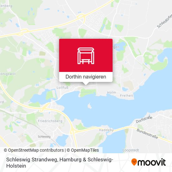 Schleswig Strandweg Karte