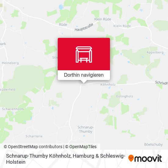 Schnarup-Thumby Köhnholz Karte