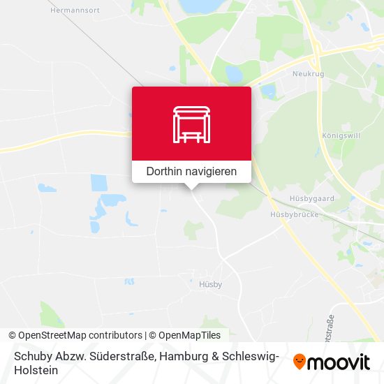 Schuby Abzw. Süderstraße Karte