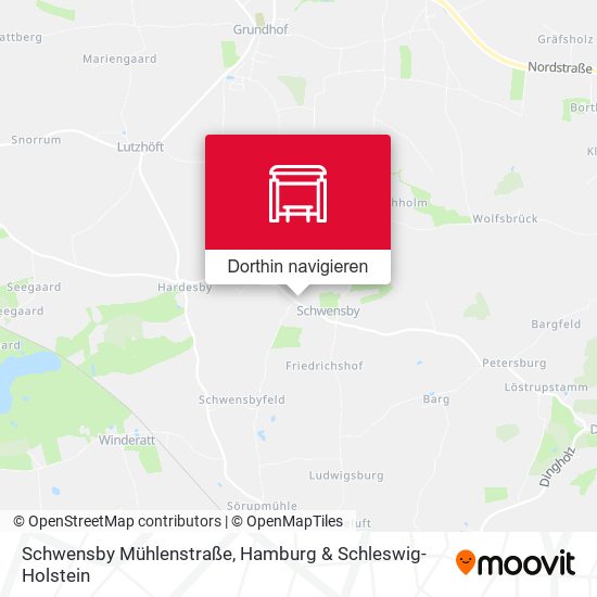 Schwensby Mühlenstraße Karte