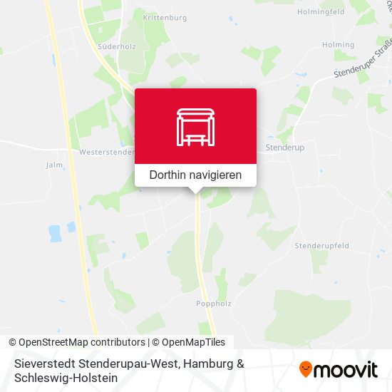 Sieverstedt Stenderupau-West Karte