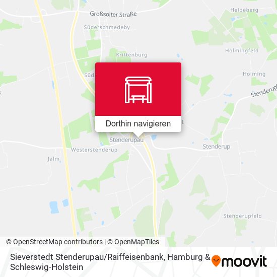 Sieverstedt Stenderupau / Raiffeisenbank Karte