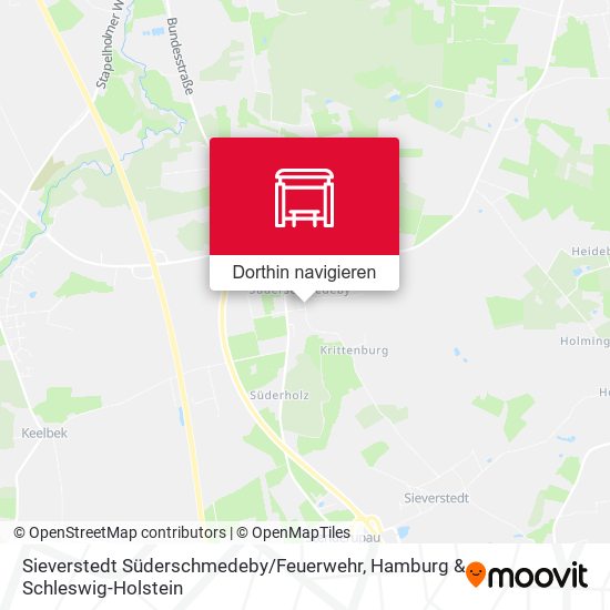 Sieverstedt Süderschmedeby / Feuerwehr Karte