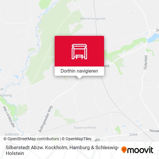 Silberstedt Abzw. Kockholm Karte