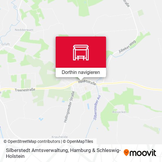 Silberstedt Amtsverwaltung Karte
