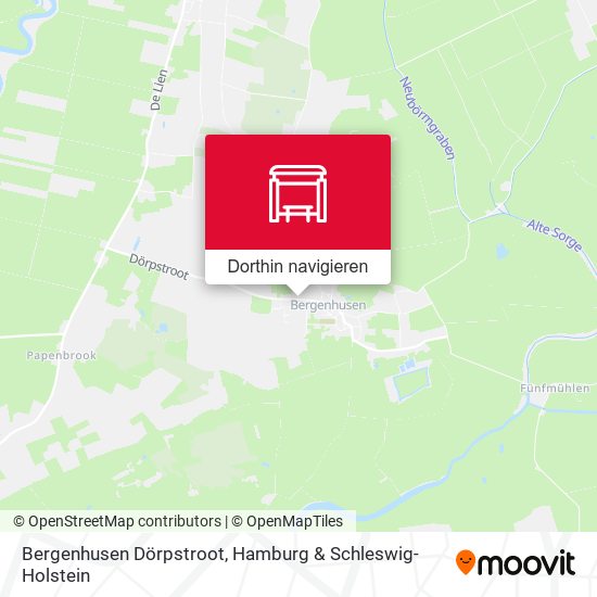 Bergenhusen Dörpstroot Karte