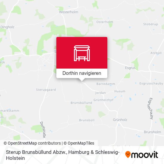 Sterup Brunsbüllund Abzw. Karte