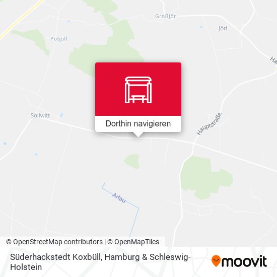 Süderhackstedt Koxbüll Karte