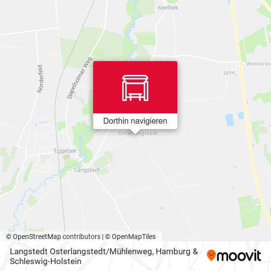 Langstedt Osterlangstedt / Mühlenweg Karte