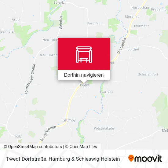 Twedt Dorfstraße Karte
