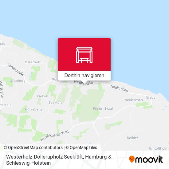 Westerholz-Dollerupholz Seeklüft Karte