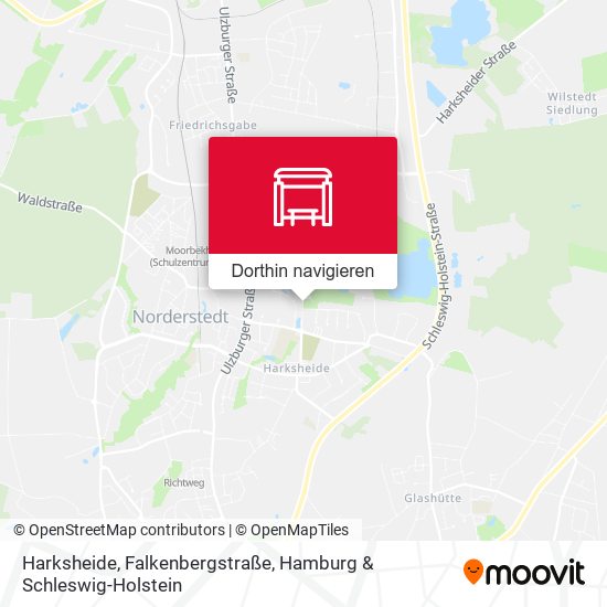 Harksheide, Falkenbergstraße Karte